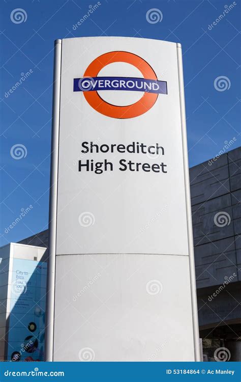 London Overground Sign Editorial Stock Image Image Of High 53184864