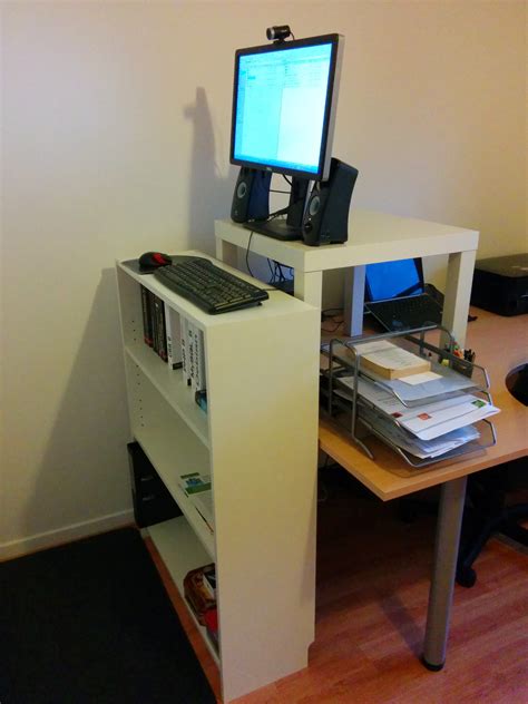 This user uses illustrator and photoshop heavily with multiple windows open at high resolution. Make Your Own Standing Desk - HomesFeed