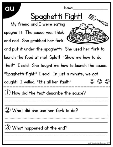 This activity includes the use of past simple and. Diphthong and R-Controlled Vowels All-in-One Reading ...