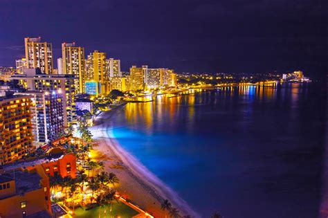 Honolulu Skyline Night