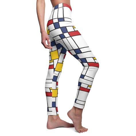Art Pants Mondrian Composition Art Lover Leggings Granulart