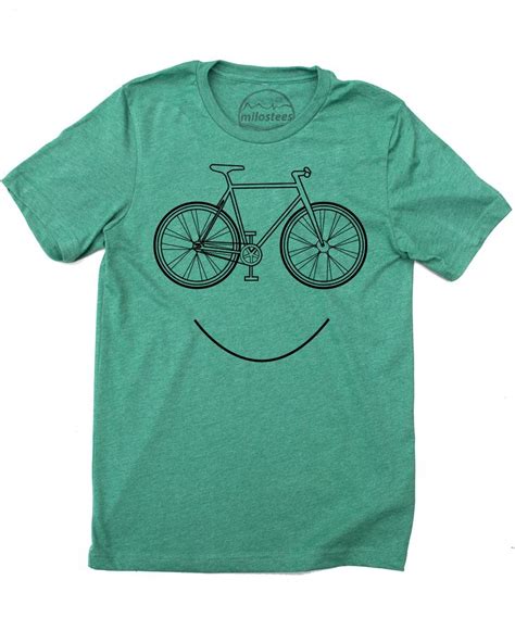 Smiling Bike T Shirt Soft Cycling Wear For Casual Bike Rides Or City Slicking In 2022 Bike