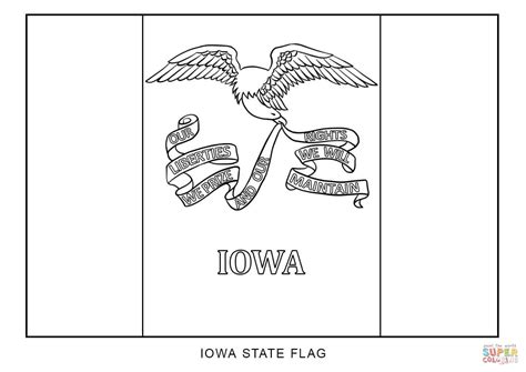 Flag of Iowa coloring page | Free Printable Coloring Pages