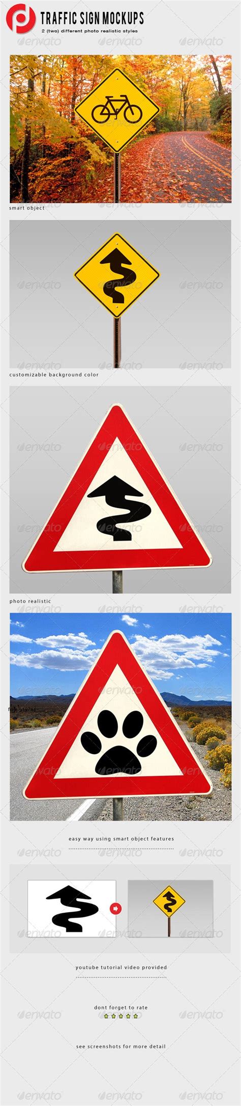 Traffic Sign Mockup By Delimatemplate Graphicriver