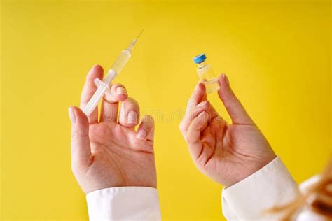 Caucasian Woman As A Doctor Holding Meds Stock Photo Image Of