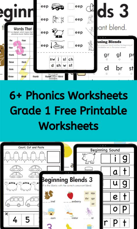 10 Phonics Worksheets Grade 1 Worksheets Decoomo