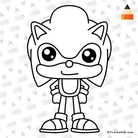How To Draw Sonic Easy Sonic Coloring Sonic Chibi