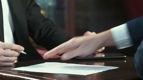 Close Shot Of Hands Signing Of Contract Stock Footage Sbv 304346959