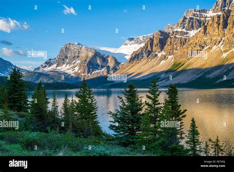 Crowfoot Mountain Bow Lake Banff National Park Alberta Canada Stock