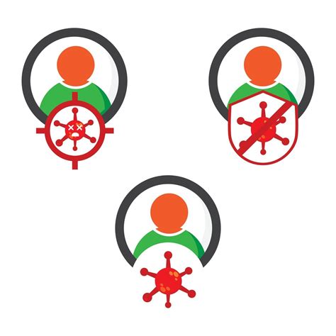 virus with user illustration design. virus warning illustration design