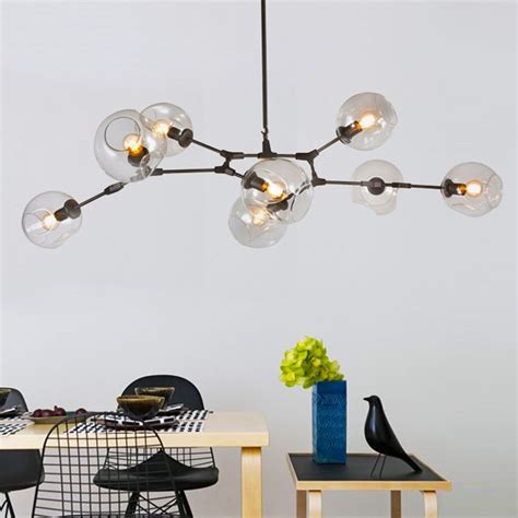 Symmetrical, asymmetrical or flat beam light distribution. Branching Bubble Ceiling Lights Retro Loft vintage Clear/Smoke/Amber Glass Hanging Suspension ...