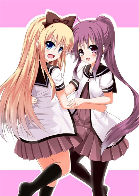 Safebooru 2girls Blonde Hair Blue Eyes Blush Gen Kuramoto Highres Long Hair Multiple Girls