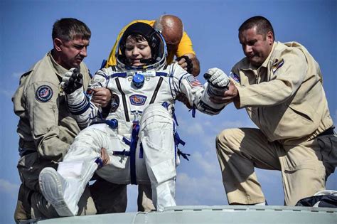 nasa news latest astronauts return to earth after stint at international space station london