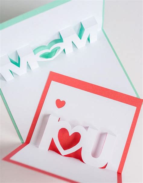 Check spelling or type a new query. I Love You and Mom Pop-Up Cards | AllFreePaperCrafts.com