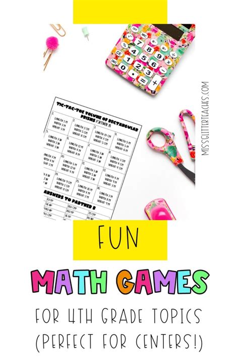 10 Math Games Grade 4 Classrooms Need Miss Glitter Teaches