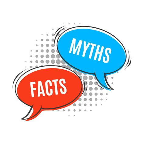 Myths Vs Facts Icon With Pop Art Speech Bubbles 19613581 Vector Art At