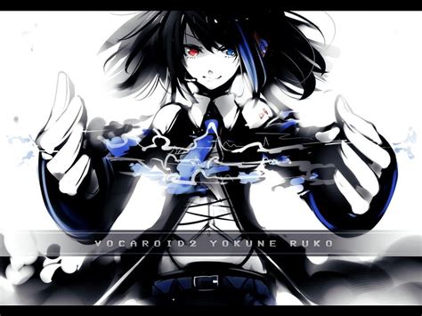 vocaloid music headphones yokune ruko tie short hair girl anime black hair hd wallpaper