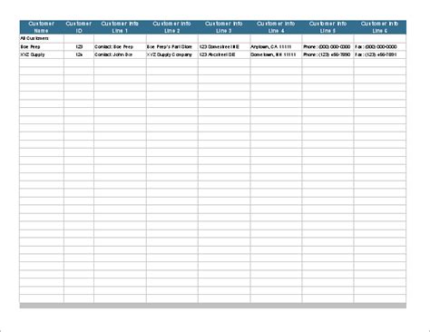 This customer contact list template keeps track of your customers' information and includes a notes section for additional comments. Customer List Template for Excel