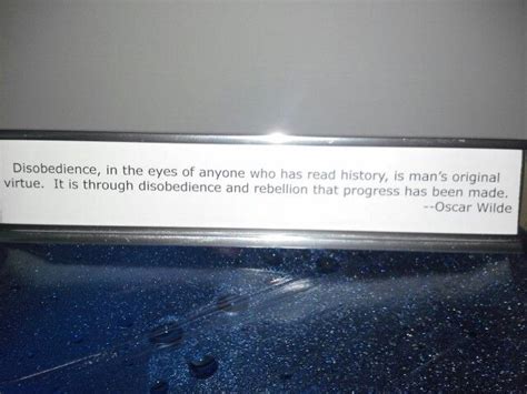 Where disobedience, civil disobedience that is, has paid off the most is social progress. Oscar Wilde on disobedience | Quote of the day, Bose speaker, Soundlink mini