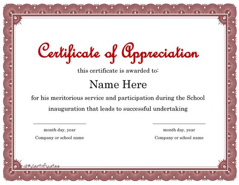 30 Free Certificate Of Appreciation Templates And Letters