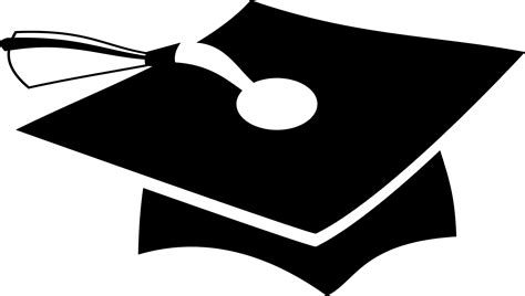 Black Graduation Hat Clip Art