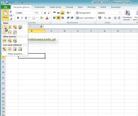 I Like Excel i VBA Jak zrobić w Excelu Wklej specjalnie kopiowanie specjalne w Excelu