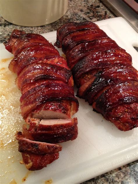 Best Pork Tenderloin Wrapped In Bacon With A Apple Brown Sugar Dijon