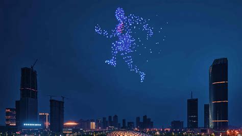 500 Drones Create Stunning Light Show On Ai Driven Future Cgtn