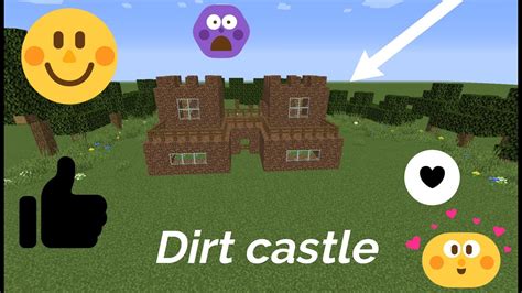 Dirt Castle In Minecraft Minecraftpewdiepiesong Youtube