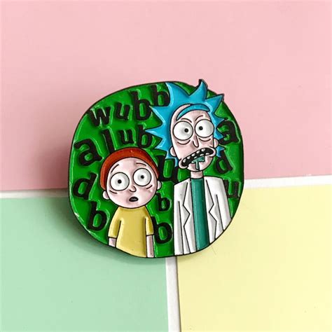 rick and morty enamel pin etsy