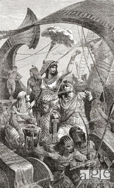 Cleopatra At The Battle Of Actium Ionian Sea Greece 2 September 31