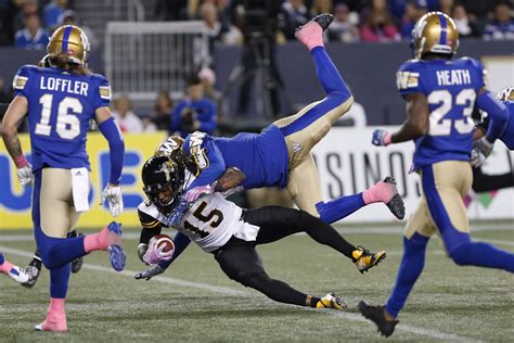 The winnipeg blue bombers are a professional canadian football team based in winnipeg, manitoba and the current grey cup champions. WEEK 16 | Hamilton 30, Winnipeg 13 - Winnipeg Blue Bombers
