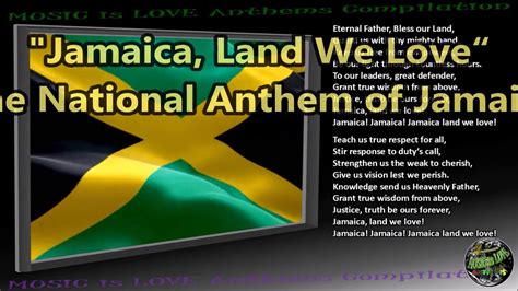 Jamaica National Anthem Jamaica Land We Love Instrumental With