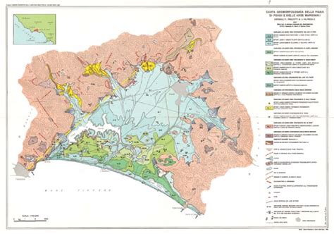 carta geomorfologica della piana di fondi e delle aree marginali download scientific diagram