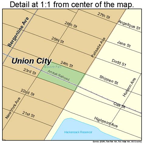 Union City New Jersey Street Map 3474630