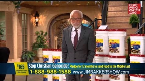 Jim Bakker Decorate Your Living Room With Food Buckets Right Wing Watch