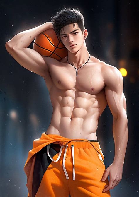 fongz anime 3d cartoon bf handsome cute hunk anime guys shirtless shirtless men