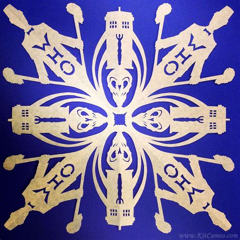 I Create Highly Detailed Pop Culture Themed Paper Cut Snowflakes