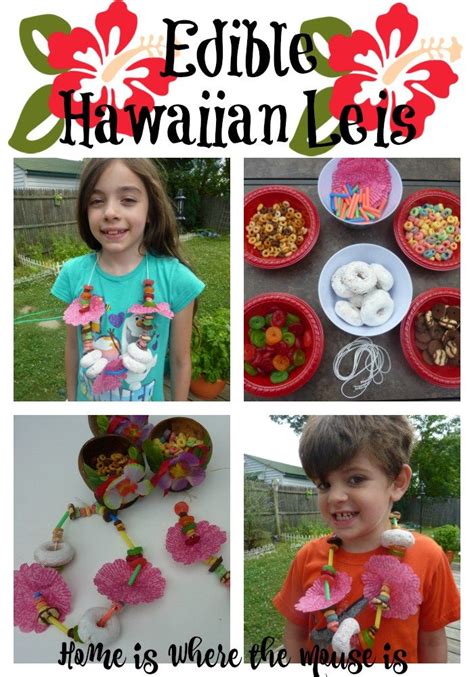 Polynesian Inspired Edible Hawaiian Lei Craft Kids Luau Hawaiian