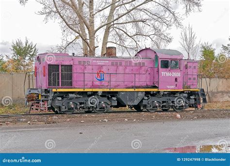 Locomotive Pink Color Editorial Stock Photo Image Of Railway 129247998