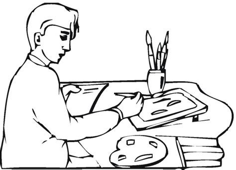 Actor coloring pages are a fun way for kids of all ages to develop creativity, focus, motor skills and color recognition. Awesome Skilful Painter Colouring Pages - Picolour