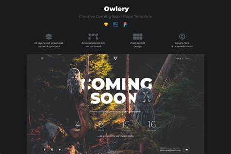 Owlery - Creative Coming Soon Page | Coming soon page, Coming soon 