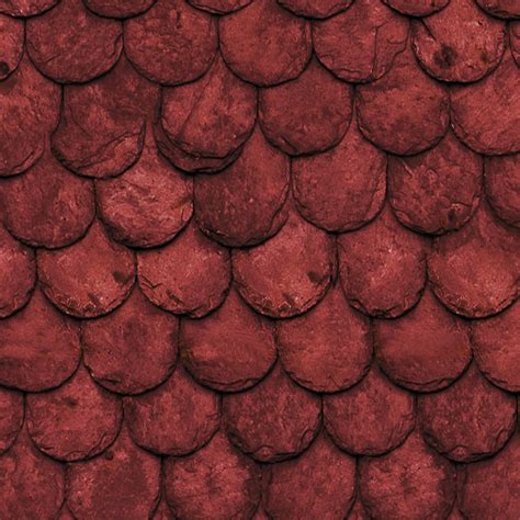 Red Slate Roofing Texture Seamless 03960