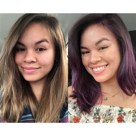 I Used Overtone Purple For Brown Hair Green Hair Hair