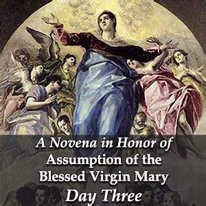 Day 3 Novena In Honor Of The Assumption Of The Blessed Virgin Mary