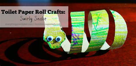 Toilet Paper Roll Crafts Swirly Snake