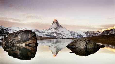 4567180 Nature Clouds Reflection Matterhorn Hills Snow Sunlight