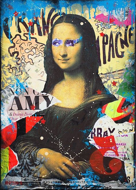 Da Vinci Print Altered Art Urban Art Graffiti Art Banksy Style Mona