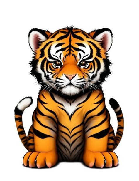 Premium Ai Image Tiger Cub