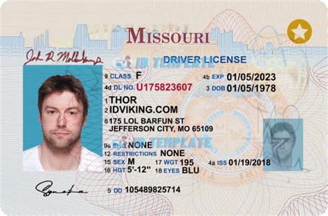Missouri Driving License Psd Template New 1200dpi Driving License